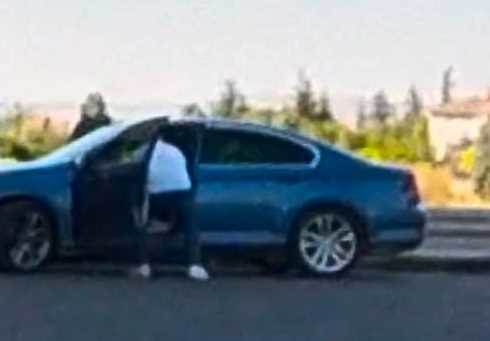 Eskişehir'de aldatma iddiası sonrası otomobilde dehşet: Kadına saldırı kamerada