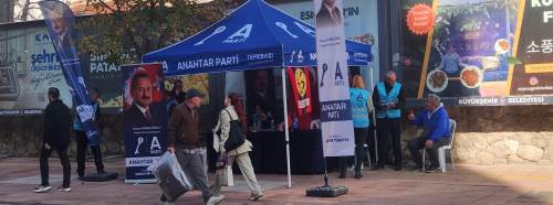 Eskişehir’de Anahtar Parti’nin üye çadırları çalışmalara devam ediyor