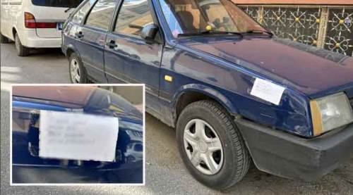 Eskişehir'de aracın üzerindeki bu notu gören şaştı kaldı!