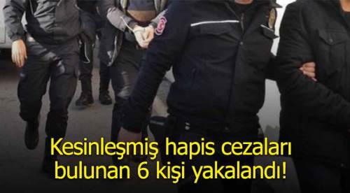 Eskişehir'de aranan 6 zanlı yakalandı