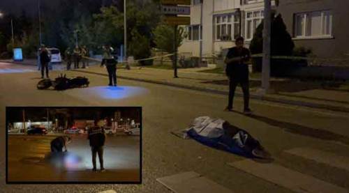 Eskişehir'de arkadaşını motosiklet ile sollamak istedi...