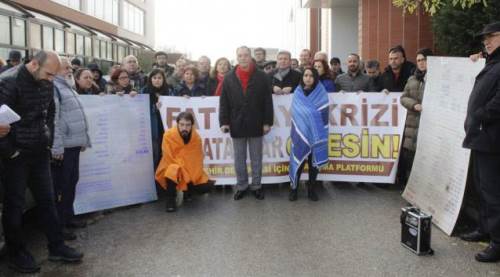 Eskişehir'de battaniyeli tepki!