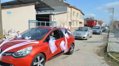 Eskişehir'de benzeri görülmemiş kutlama konvoyu