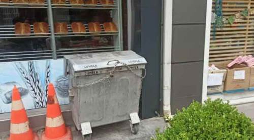 Eskişehir'de bir garip durum: Önce koltuk, şimdi de konteyner...
