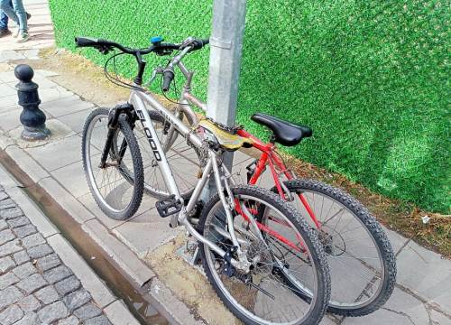 Eskişehir'de bisiklet park yeri sorun oldu