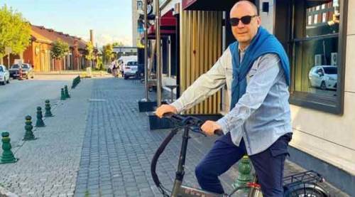 Eskişehir’de bisikletli başkan!