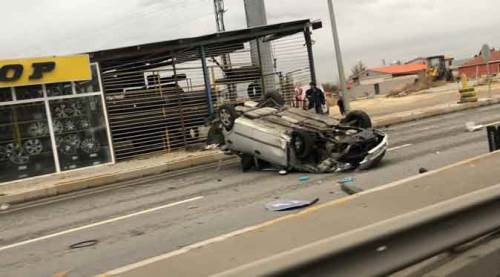Eskişehir'de bomboş yolda can pazarı!