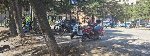 Eskişehir'de boş arsa motosiklet parkı oldu