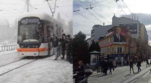 Eskişehir’de bu görüntüler şaşırttı: Adete yazı yaşıyoruz