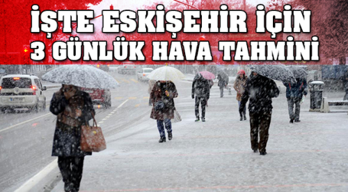 Eskişehir'de bugün ve yarın hava durumu
