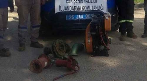 Eskişehir'de bunu da çaldılar!