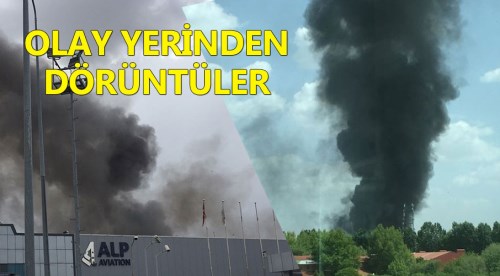Eskişehir'de büyük yangın - Olay yerinden görüntüler