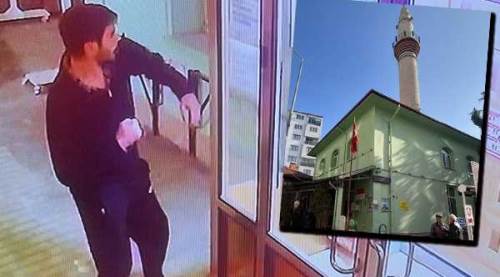 Eskişehir'de cami camlarını yumruklayan saldırgan tutuklandı!