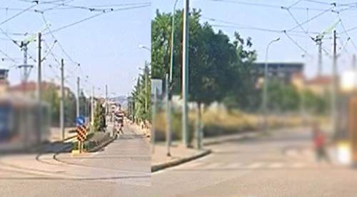 Eskişehir’de canlarını hiçe saydılar: Patenli gençlerin tehlikeli oyunu!