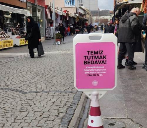 Eskişehir'de çevreyi kirletenlere ceza kesileceğinin duyuruları yapıldı