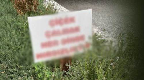 Eskişehir'de çiçeklerini çalanlara karşı yaptığı uyarı işe yaradı