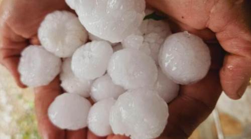 Eskişehir'de Çifteler'i dolu vurdu!