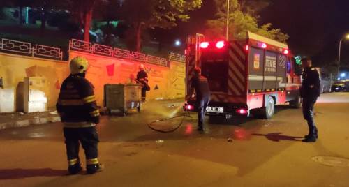 Eskişehir'de çıkan konteyner yangını korku saçtı!