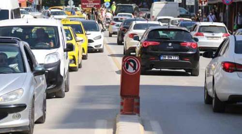 Eskişehir'de çıldırtan trafik