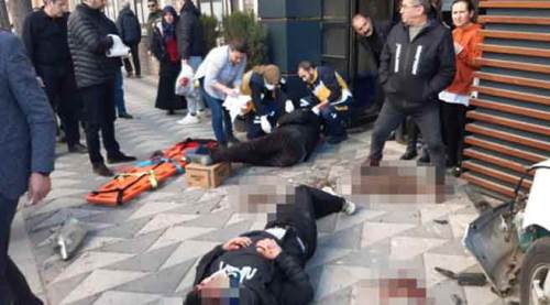 Eskişehir'de dehşet: Yayaların arasına daldı!