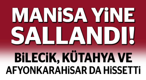 Eskişehir de depremi hissetti!