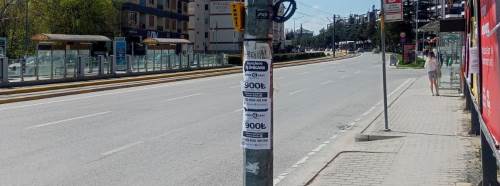 Eskişehir'de direkler ilan panosuna döndü