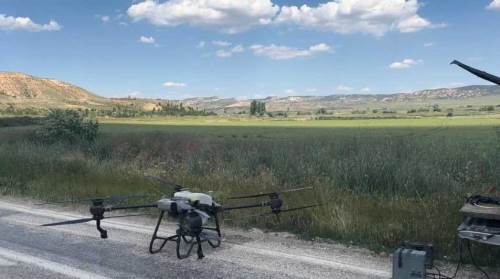 Eskişehir’de dronlu ilaçlama dönemi başladı
