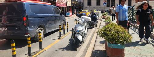 Eskişehir'de dubalar motosiklet parkına döndü