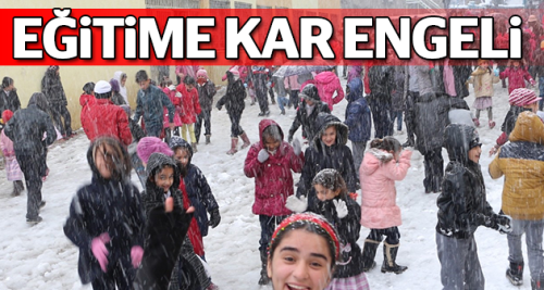 Eskişehir'de eğitime kar engeli