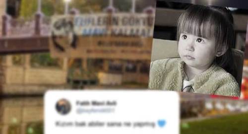 Eskişehir'de Elif Mavi’nin anısına köprüye yazı asıldı! Babası o anları paylaştı