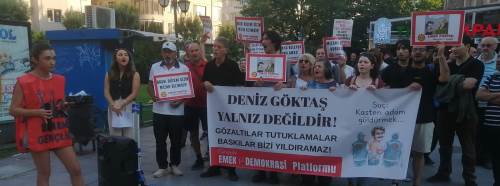Eskişehir'de Emek ve Demokrasi Platformu'ndan Deniz Göktaş'ın tutuklanmasına tepki