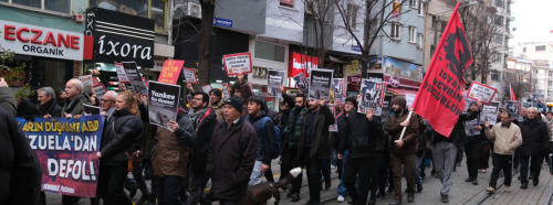 Eskişehir'de emekçiler Venezuela için yürüdü!