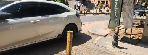 Eskişehir'de engelli rampaları işgal altında