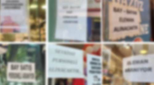 Eskişehir'de esnafın en büyük sorunu: Camlar bu yazılarla doldu!