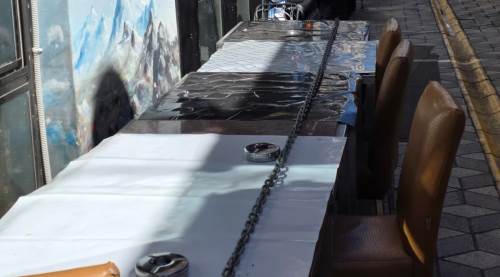 Eskişehir’de esnafın güvenlik yöntemi dikkat çekti