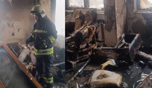 Eskişehir'de evde çıkan yangında 3 kişi hastanelik oldu