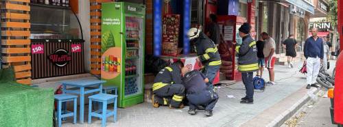 Eskişehir’de fast food işletmesinde yangın paniği!