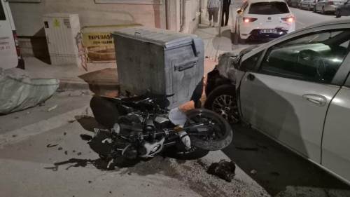 Eskişehir’de feci kaza: Motosikletli havaya savruldu