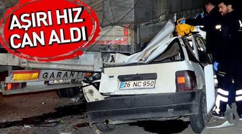 Eskişehir'de feci kazada 1 kişi öldü