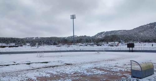 Eskişehir'de futbola kar molası!