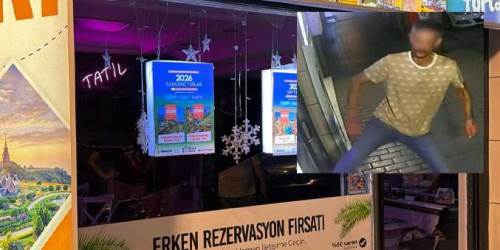 Eskişehir’de gece vakti şaşkına çeviren olay! Dükkan camını tekmeyle kırdı...