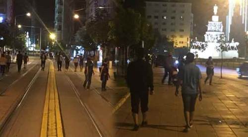 Eskişehir'de gece yarısı hareketliliği