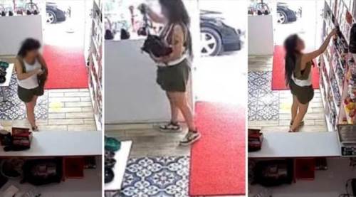 Eskişehir'de genç kadın gözüne kestirdiği ne varsa çaldı!