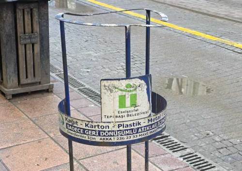 Eskişehir’de geri dönüşüm üniteleri poşetsiz kaldı