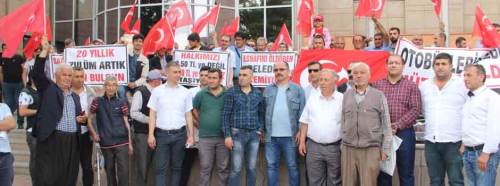 Eskişehir'de halk otobüsü eylemi