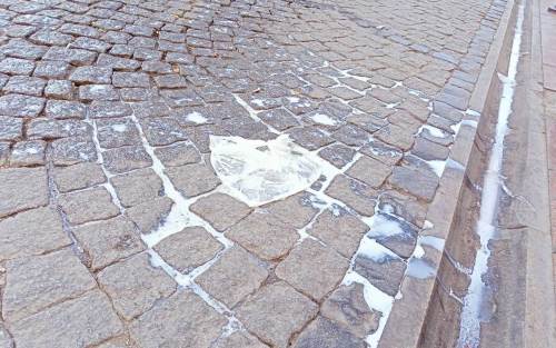 Eskişehir'de Hamamyolu Caddesi'nde süt kazası 