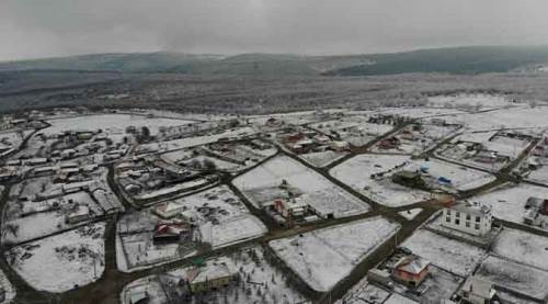 Eskişehir'de ilkbaharda kar şöleni 