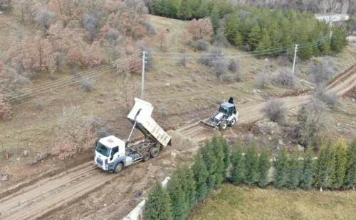 Eskişehir'de İnönü Belediyesi'nden yol çalışması!