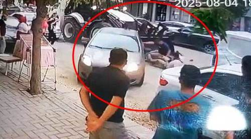 Eskişehir'de iş makinesi dehşet saçtı: O anlar kamerada