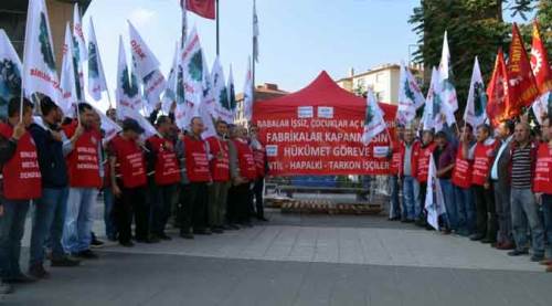 Eskişehir'de işçiler açlık grevinde!
